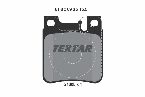 TEXTAR Комплект тормозных колодок, дисковый тормоз 2130581