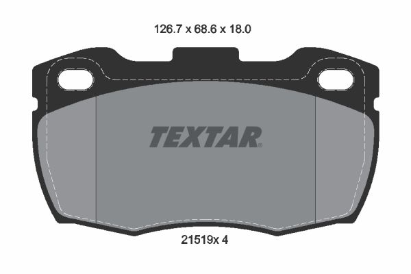 TEXTAR Комплект тормозных колодок, дисковый тормоз 2151901