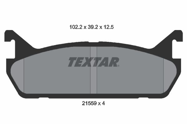 TEXTAR Комплект тормозных колодок, дисковый тормоз 2155901