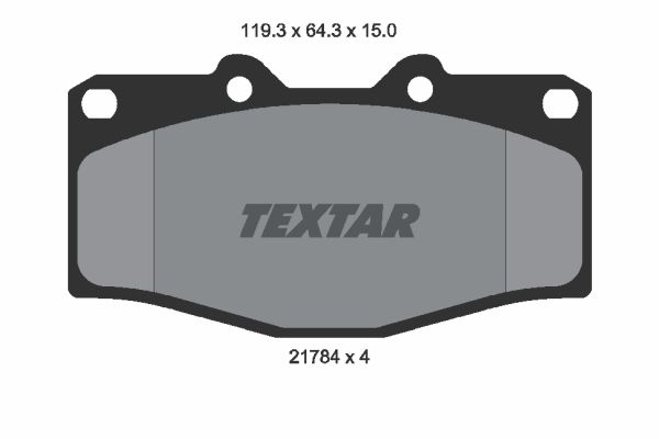 TEXTAR Комплект тормозных колодок, дисковый тормоз 2178403