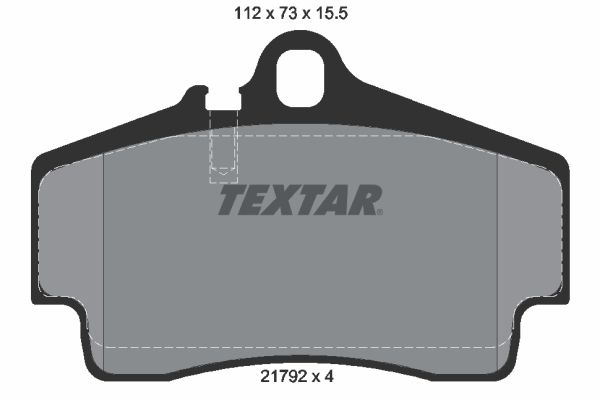 TEXTAR Комплект тормозных колодок, дисковый тормоз 2179203