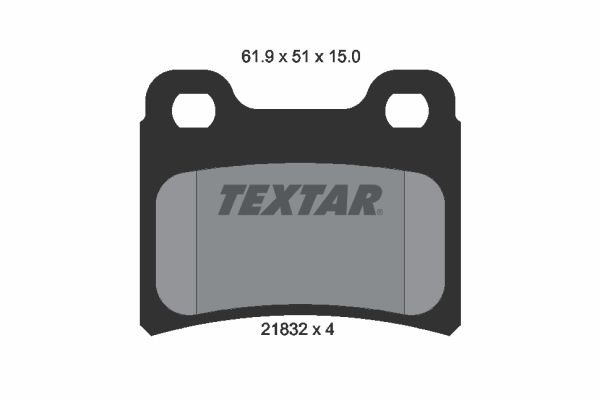 TEXTAR Комплект тормозных колодок, дисковый тормоз 2183201