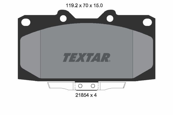 TEXTAR Комплект тормозных колодок, дисковый тормоз 2185401