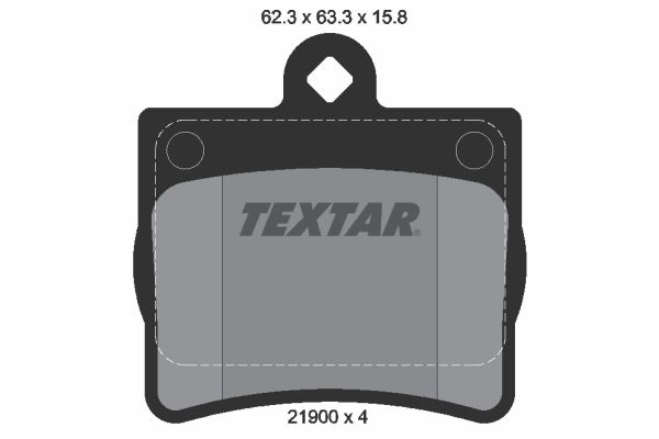 TEXTAR Комплект тормозных колодок, дисковый тормоз 2190003