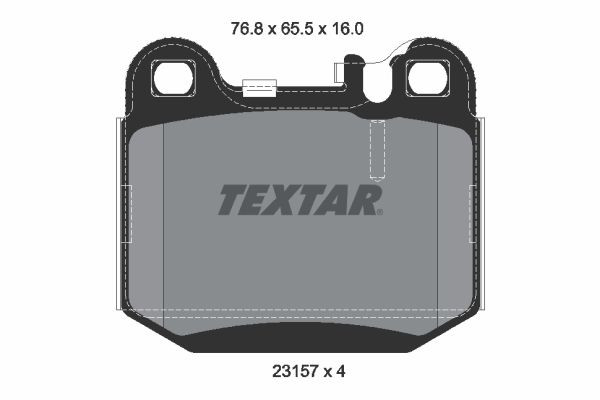 TEXTAR Комплект тормозных колодок, дисковый тормоз 2315781