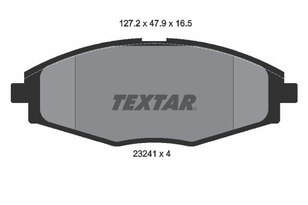 TEXTAR Комплект тормозных колодок, дисковый тормоз 2324102