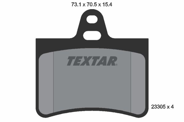TEXTAR Комплект тормозных колодок, дисковый тормоз 2330501