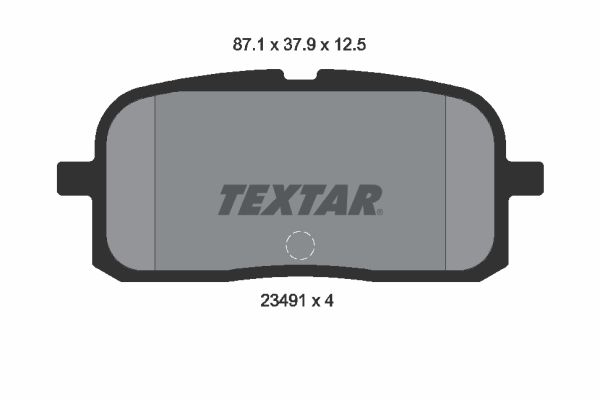 TEXTAR Комплект тормозных колодок, дисковый тормоз 2349101