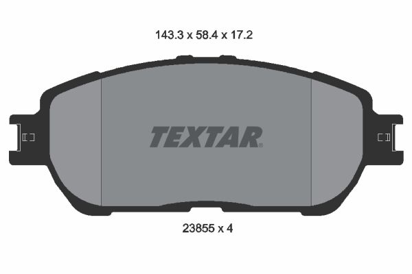 TEXTAR Комплект тормозных колодок, дисковый тормоз 2385503