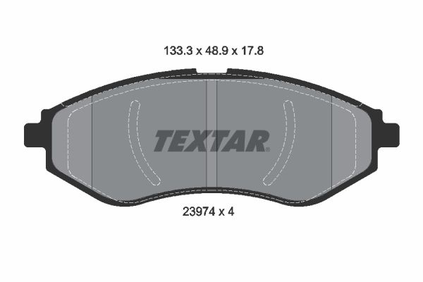TEXTAR Комплект тормозных колодок, дисковый тормоз 2397401