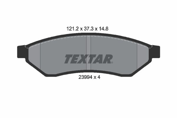 TEXTAR Комплект тормозных колодок, дисковый тормоз 2399401