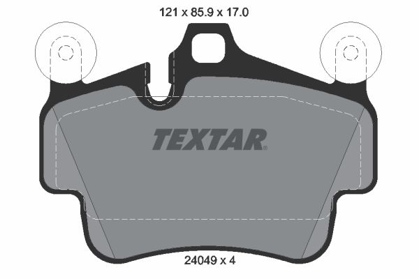 TEXTAR Комплект тормозных колодок, дисковый тормоз 2404901