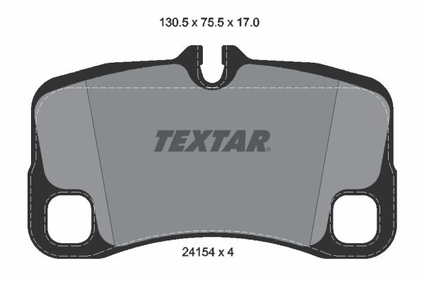 TEXTAR Комплект тормозных колодок, дисковый тормоз 2415401