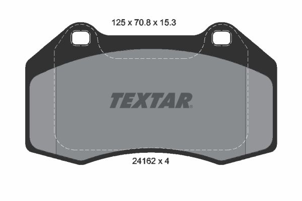 TEXTAR Комплект тормозных колодок, дисковый тормоз 2416201