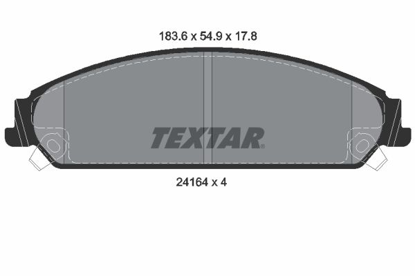 TEXTAR Bremžu uzliku kompl., Disku bremzes 2416401