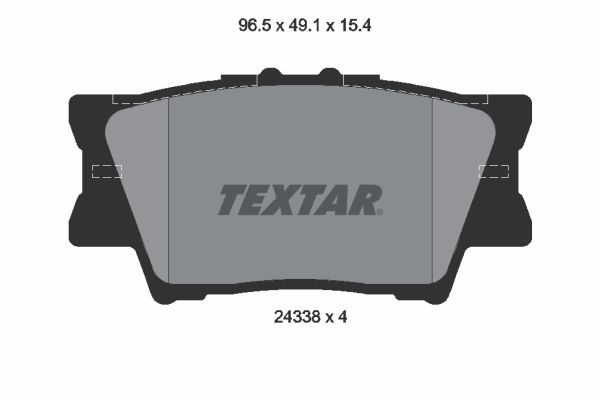 TEXTAR Комплект тормозных колодок, дисковый тормоз 2433801