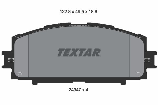 TEXTAR Bremžu uzliku kompl., Disku bremzes 2434701