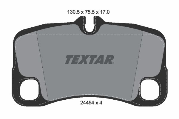 TEXTAR Комплект тормозных колодок, дисковый тормоз 2445403