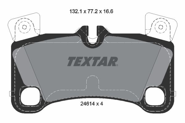 TEXTAR Комплект тормозных колодок, дисковый тормоз 2461401
