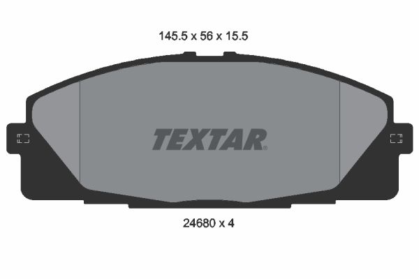 TEXTAR Комплект тормозных колодок, дисковый тормоз 2468001