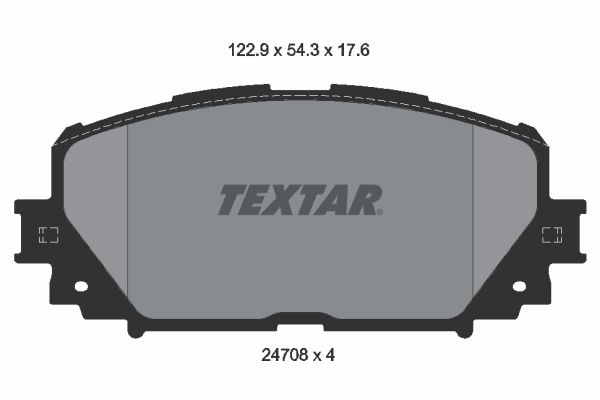 TEXTAR Комплект тормозных колодок, дисковый тормоз 2470801