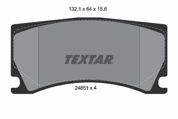 TEXTAR Комплект тормозных колодок, дисковый тормоз 2485101
