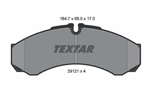 TEXTAR Комплект тормозных колодок, дисковый тормоз 2912111