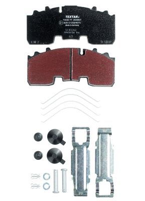 TEXTAR Комплект тормозных колодок, дисковый тормоз 2930601
