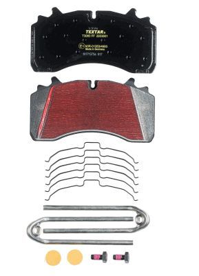 TEXTAR Комплект тормозных колодок, дисковый тормоз 2933601