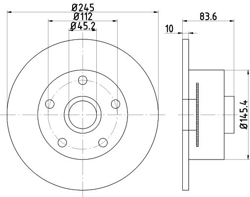TEXTAR Тормозной диск 92154303