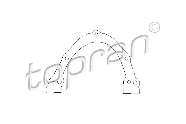 TOPRAN Прокладка, крышка картера (блок-картер двигателя) 100 193