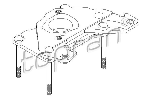 TOPRAN Фланец, карбюратор 100 582