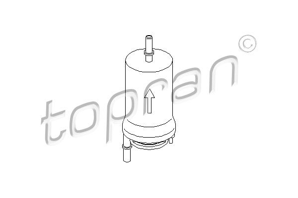 TOPRAN Топливный фильтр 109 656