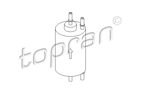 TOPRAN Топливный фильтр 109 657