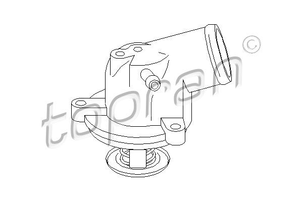 TOPRAN Термостат, охлаждающая жидкость 109 892