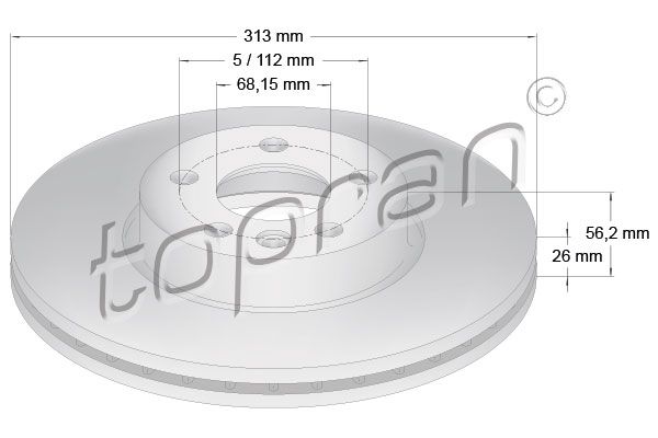 TOPRAN Bremžu diski 110 431