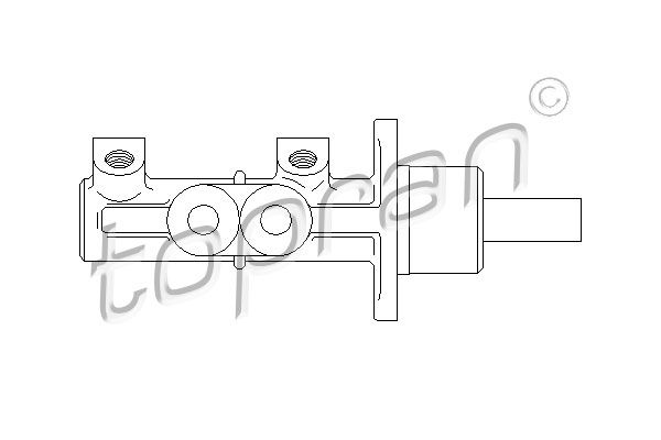 TOPRAN Galvenais bremžu cilindrs 110 478