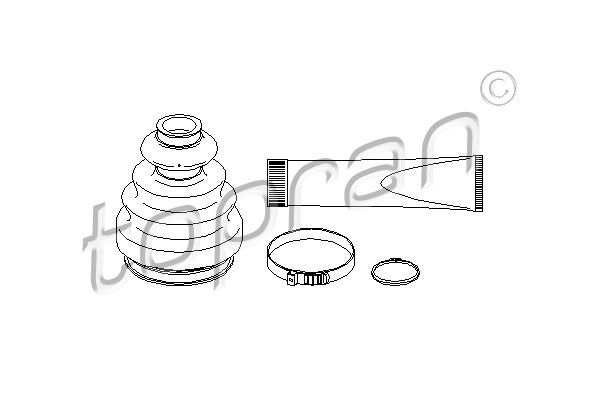 TOPRAN Комплект пылника, приводной вал 111 665