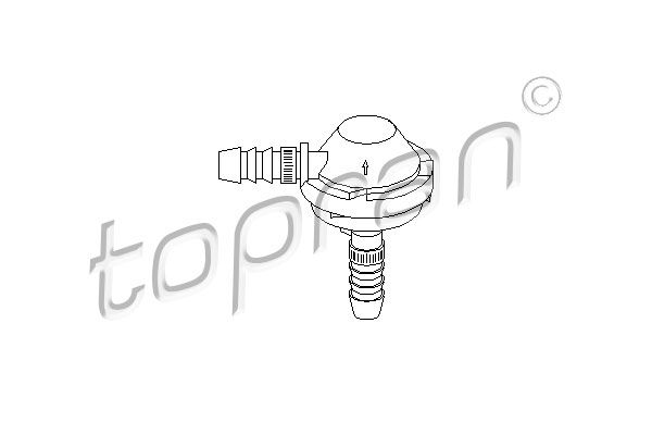 TOPRAN Клапан, управление воздуха-впускаемый воздух 112 282