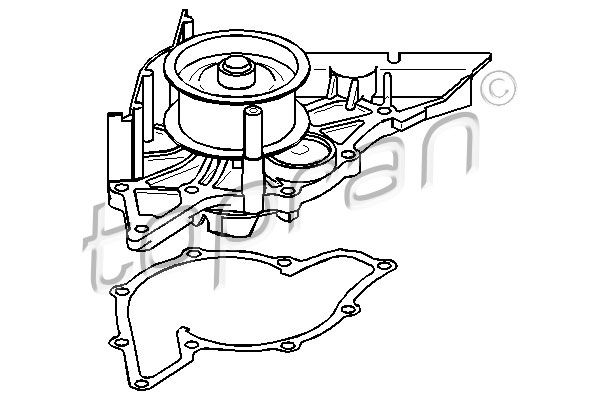 TOPRAN Водяной насос 112 942