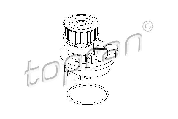 TOPRAN Водяной насос 202 284