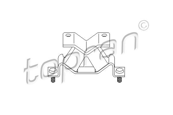 TOPRAN Подвеска, двигатель 205 135