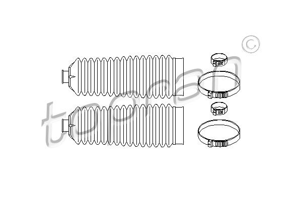 TOPRAN Комплект пыльника, рулевое управление 207 523