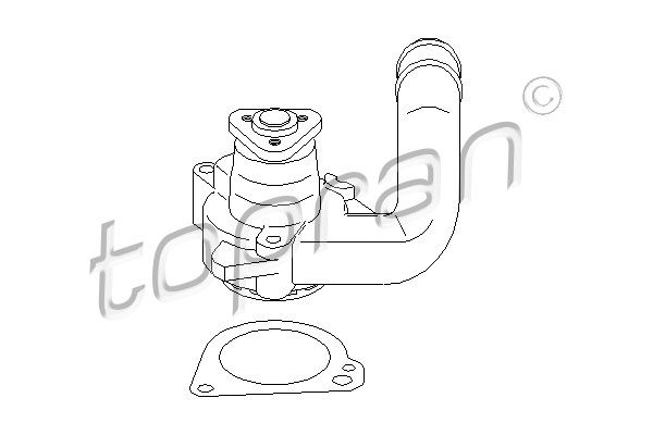 TOPRAN Водяной насос 301 514