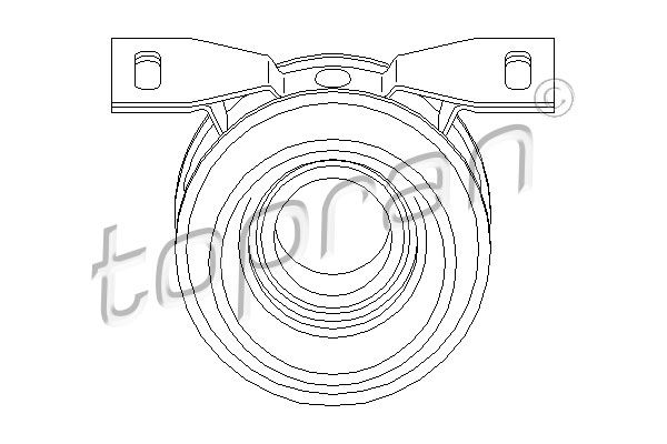 TOPRAN Подвеска, карданный вал 304 072