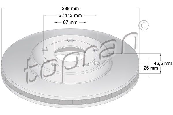 TOPRAN Bremžu diski 400 854