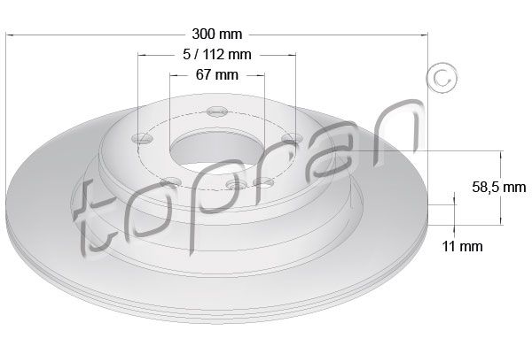 TOPRAN Bremžu diski 401 403