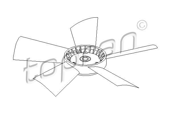 TOPRAN Ventilatora darba rats, Motora dzesēšanas sistēma 401 469