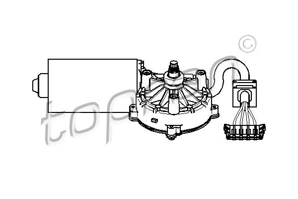 TOPRAN Stikla tīrītāju motors 401 531
