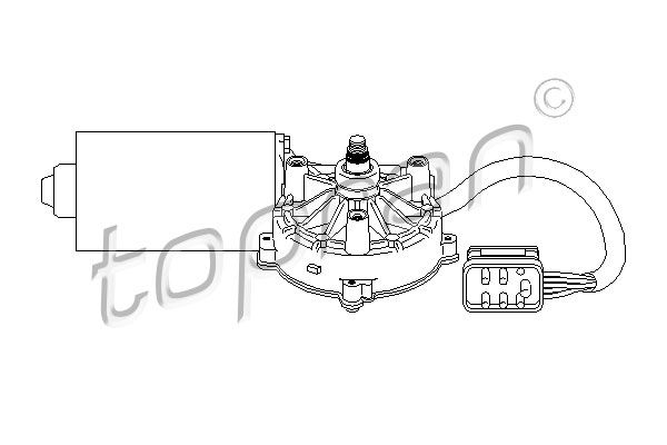 TOPRAN Stikla tīrītāju motors 401 533